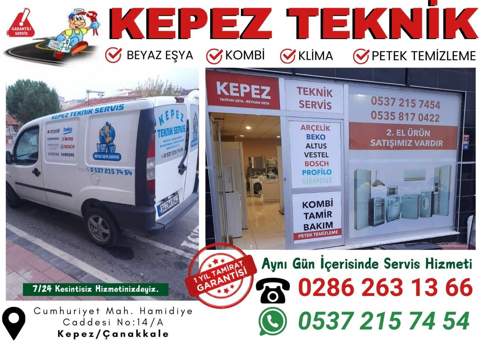 Çanakkale Kepez Beko Servisi